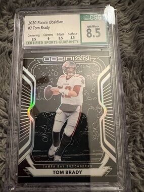Obsidian Football Trading Card - Black Holographic Design